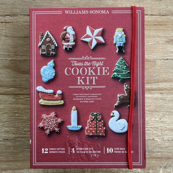 WILLIAMS SONOMA COOKIE KIT Twas the Night Before Christmas Holiday Cookie Cutter - Picture 1 of 4